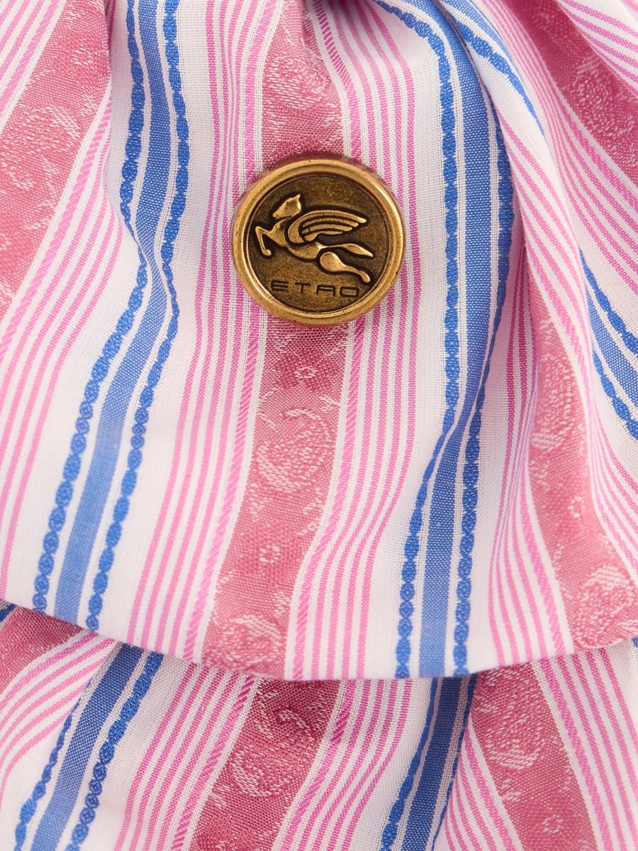 Etro Etro Striped Jacquard Cotton Scrunchie, view 2