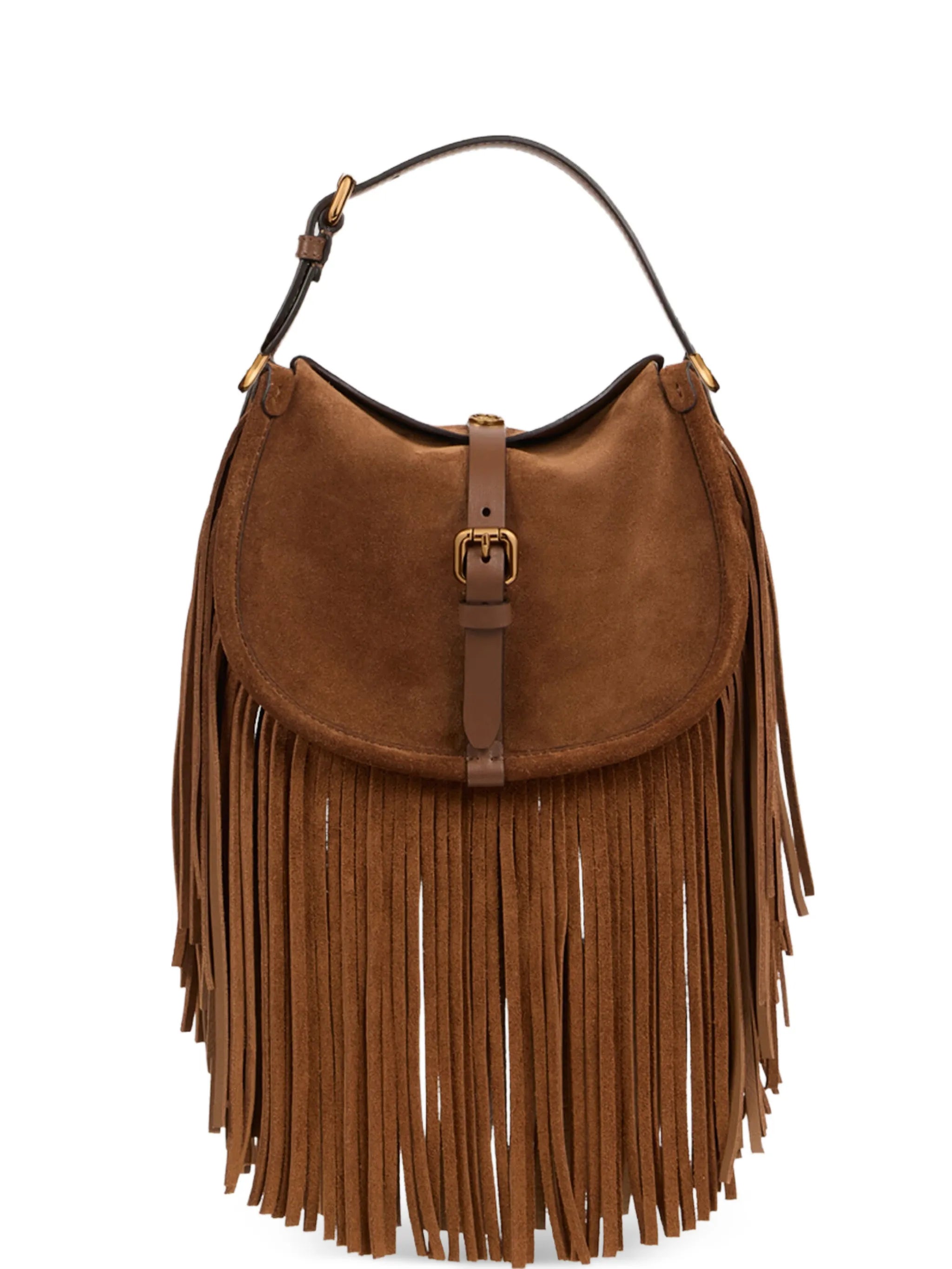 Etro Etro Small Suede Pony Bag With Fringes