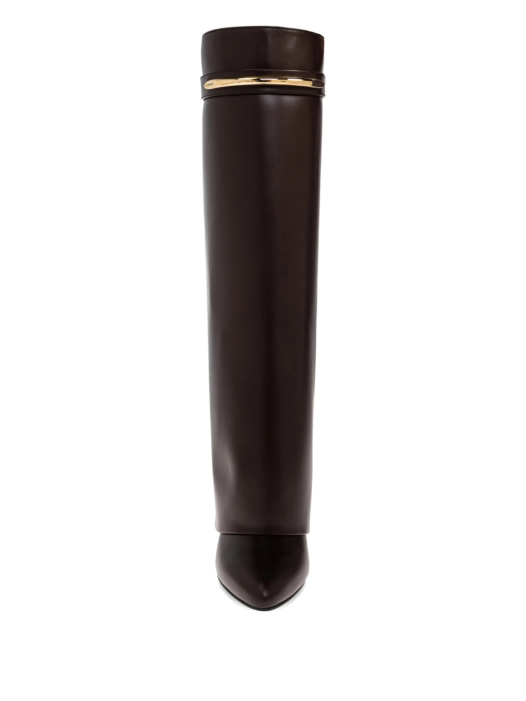 Givenchy Givenchy Shark Pinch Leather Knee-high Boots, view 2