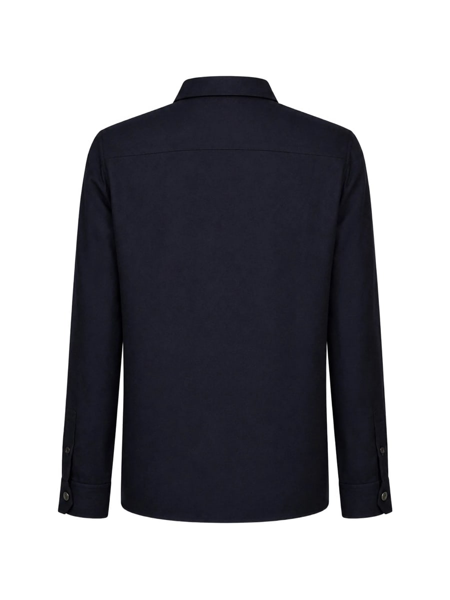 Brunello Cucinelli Brunello Cucinelli Virgin-wool Snap-button Shirt, view 3