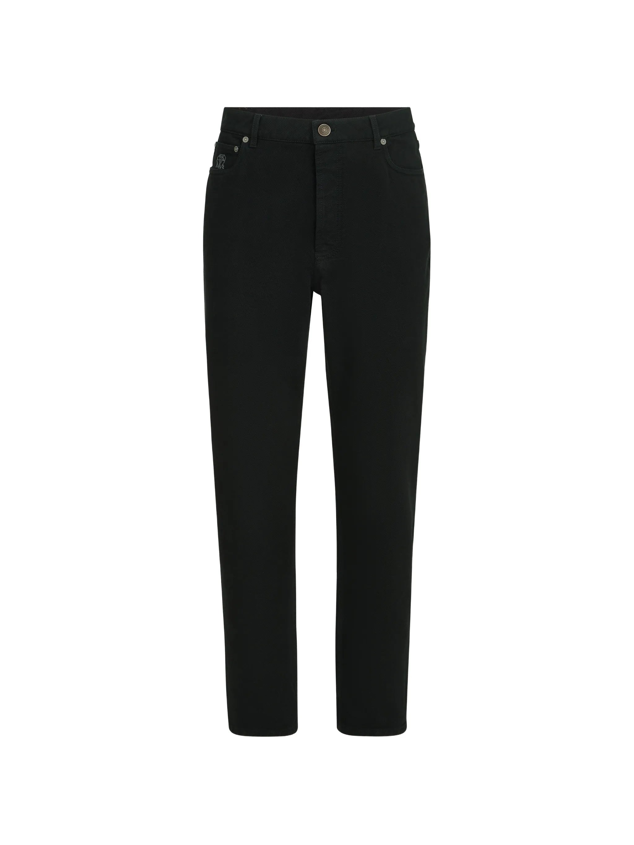 Brunello Cucinelli Brunello Cucinelli Garment-dyed Denim Iconic-fit Five-pocket Trousers