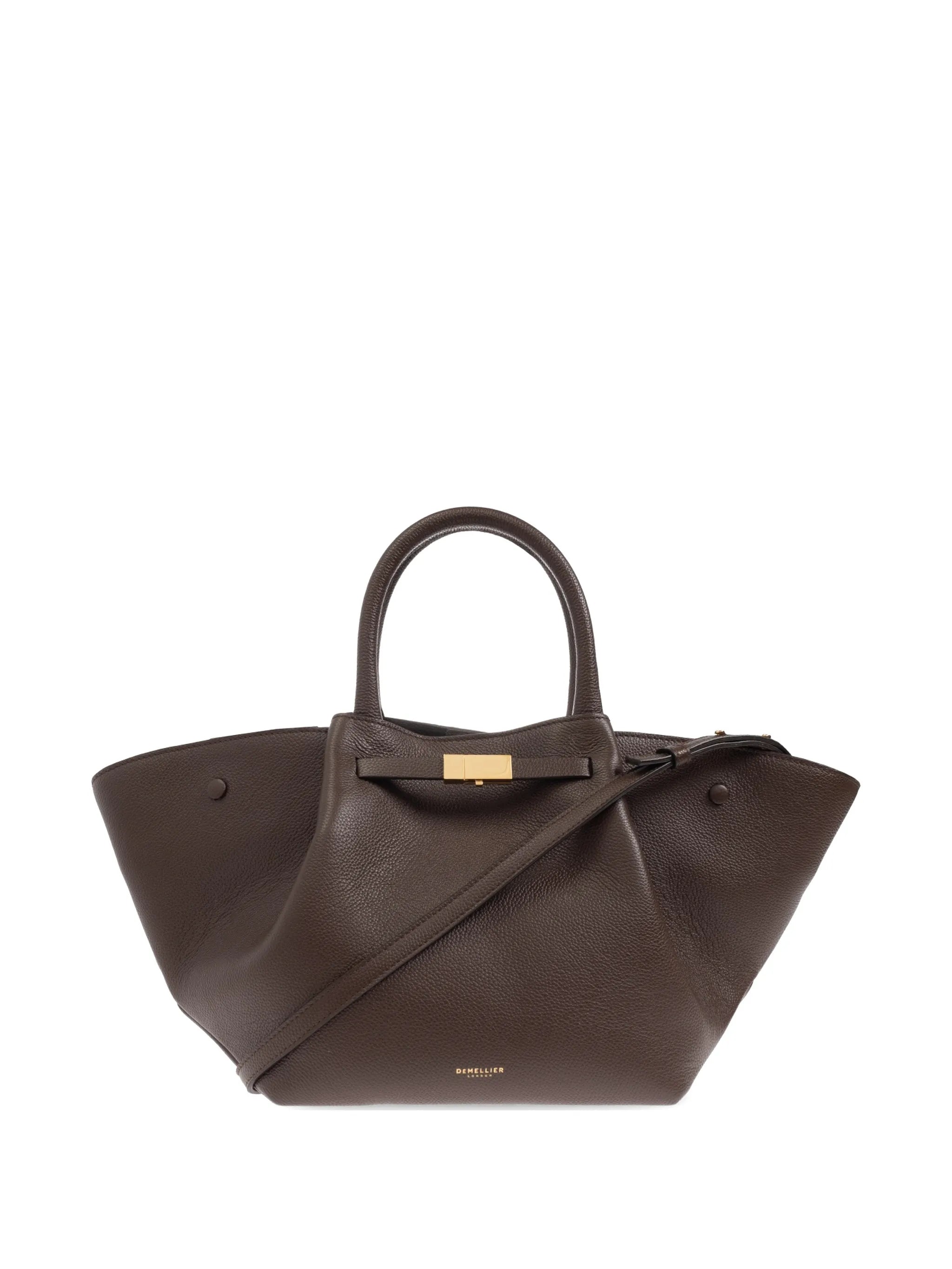 Demellier Demellier Midi New York Grained Leather Tote Bag