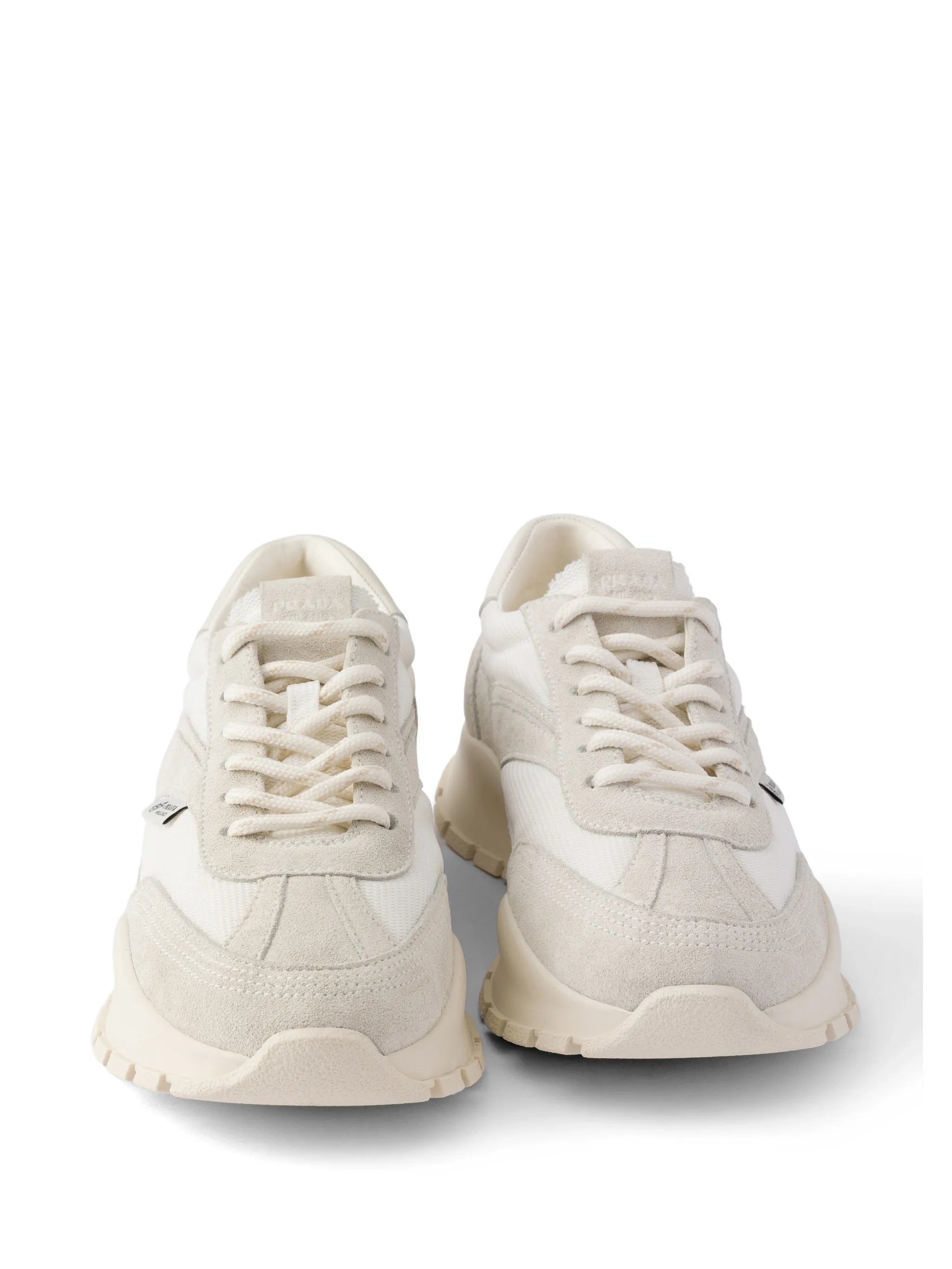 Prada Prada Mesh Fabric And Suede Sneakers, view 2