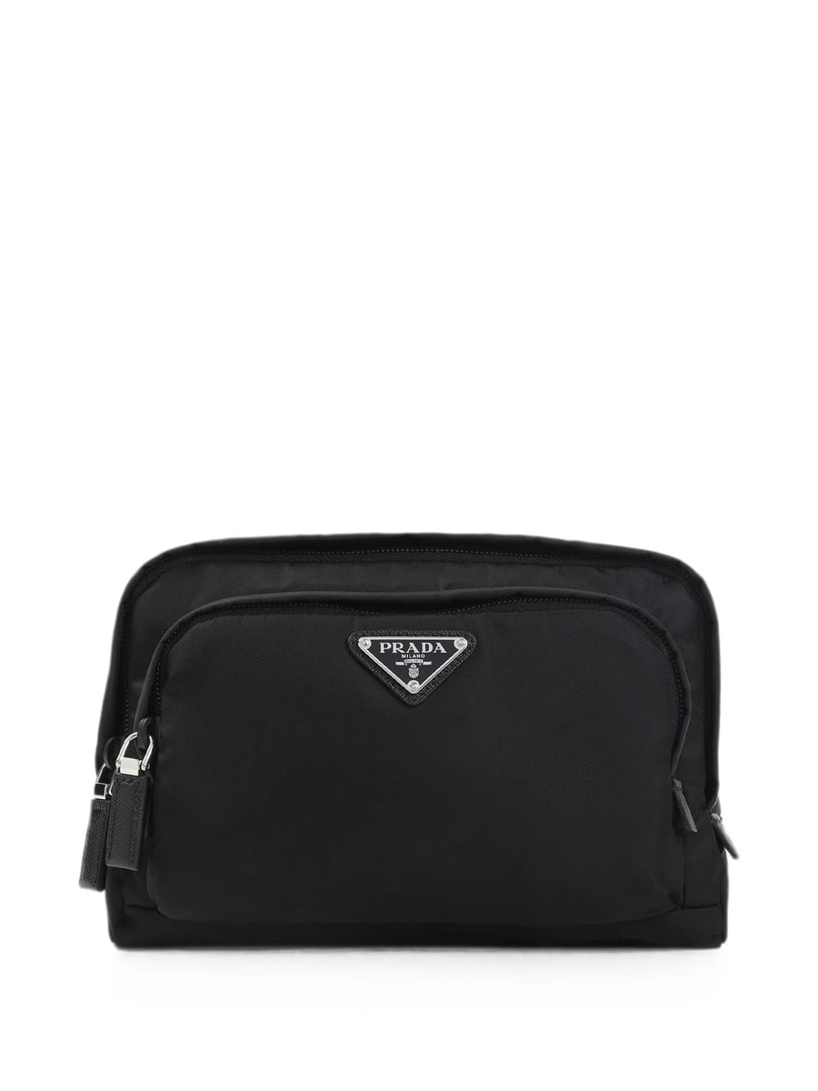 Prada Prada Logo-plaque Pouch Bag