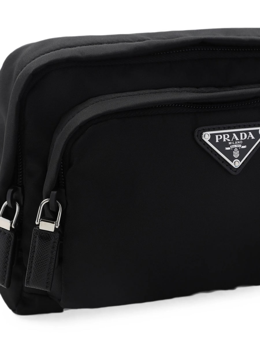 Prada Prada Logo-plaque Pouch Bag, view 2