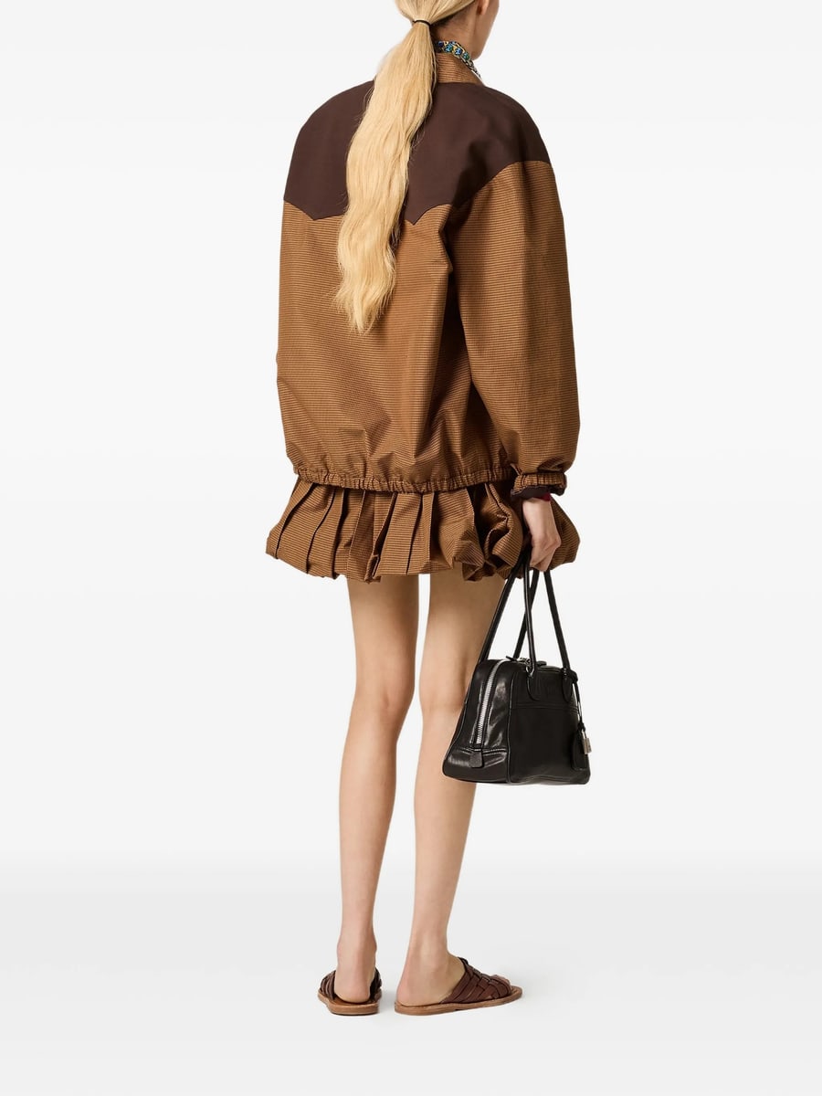 Miu Miu Miu Miu Gingham-check Blouson Jacket, view 5