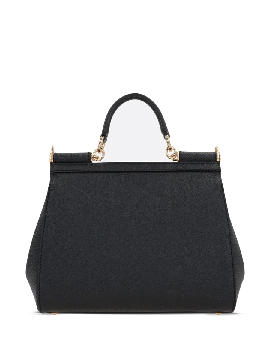Dolce & Gabbana Dolce & Gabbana Large Sicily Handbag In Dauphine Calfskin, view 4