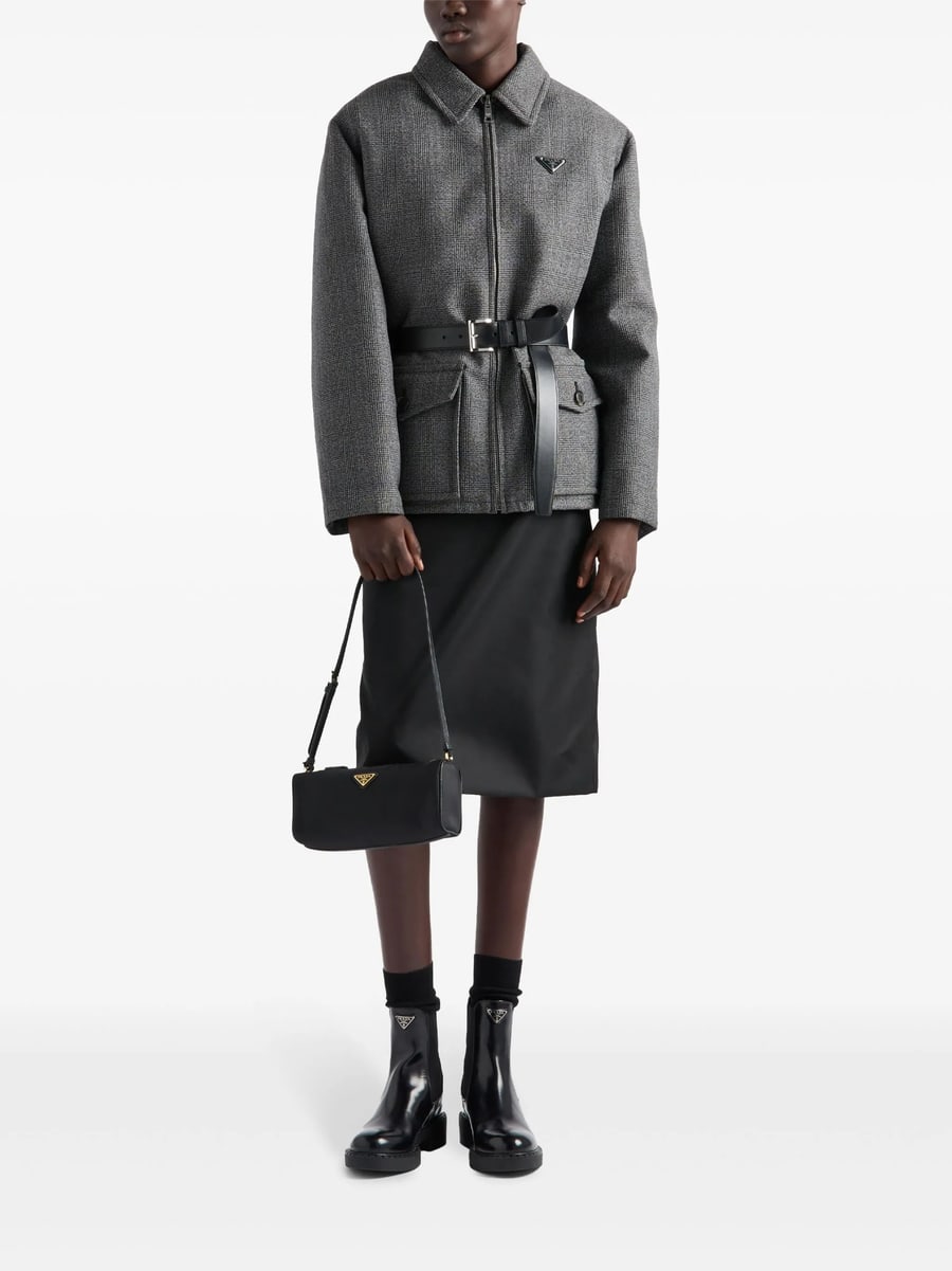 Prada Prada Triangle-logo Pouch, view 6