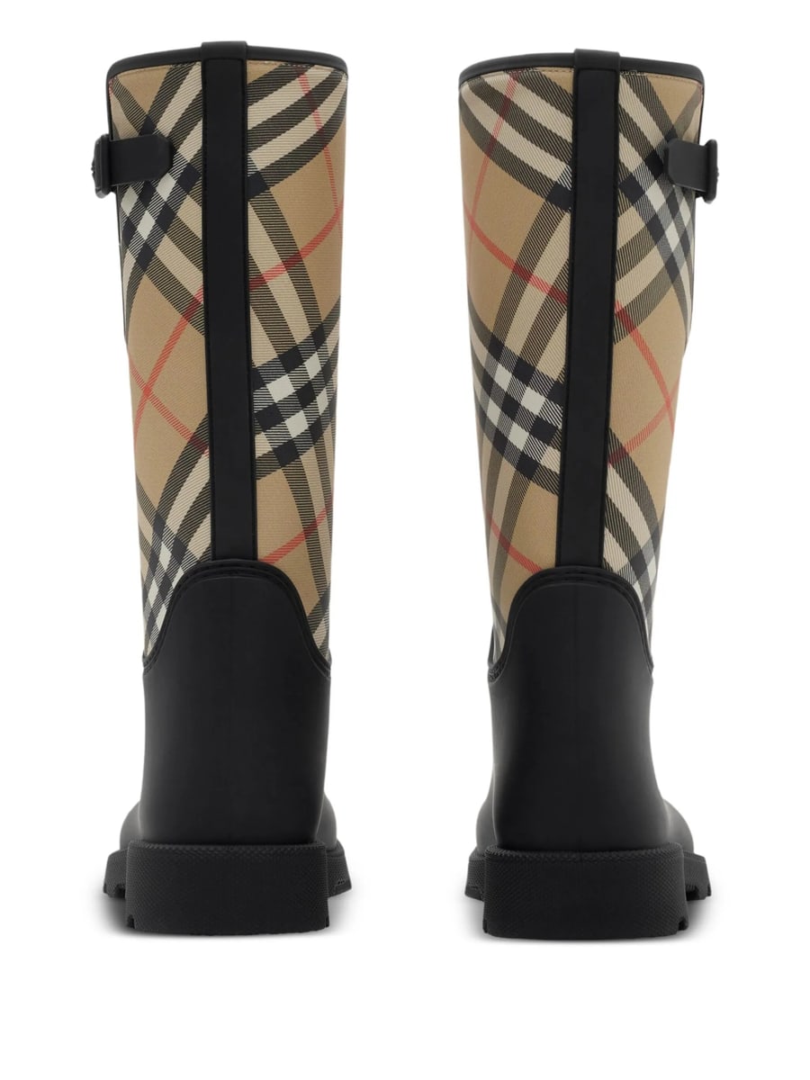 Burberry Burberry Marsh Stamp Check-panel Boots, view 3
