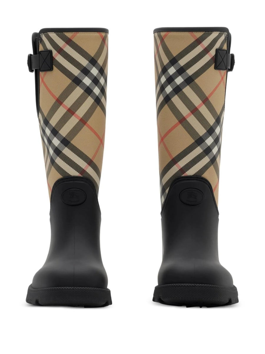 Burberry Burberry Marsh Stamp Check-panel Boots, view 4