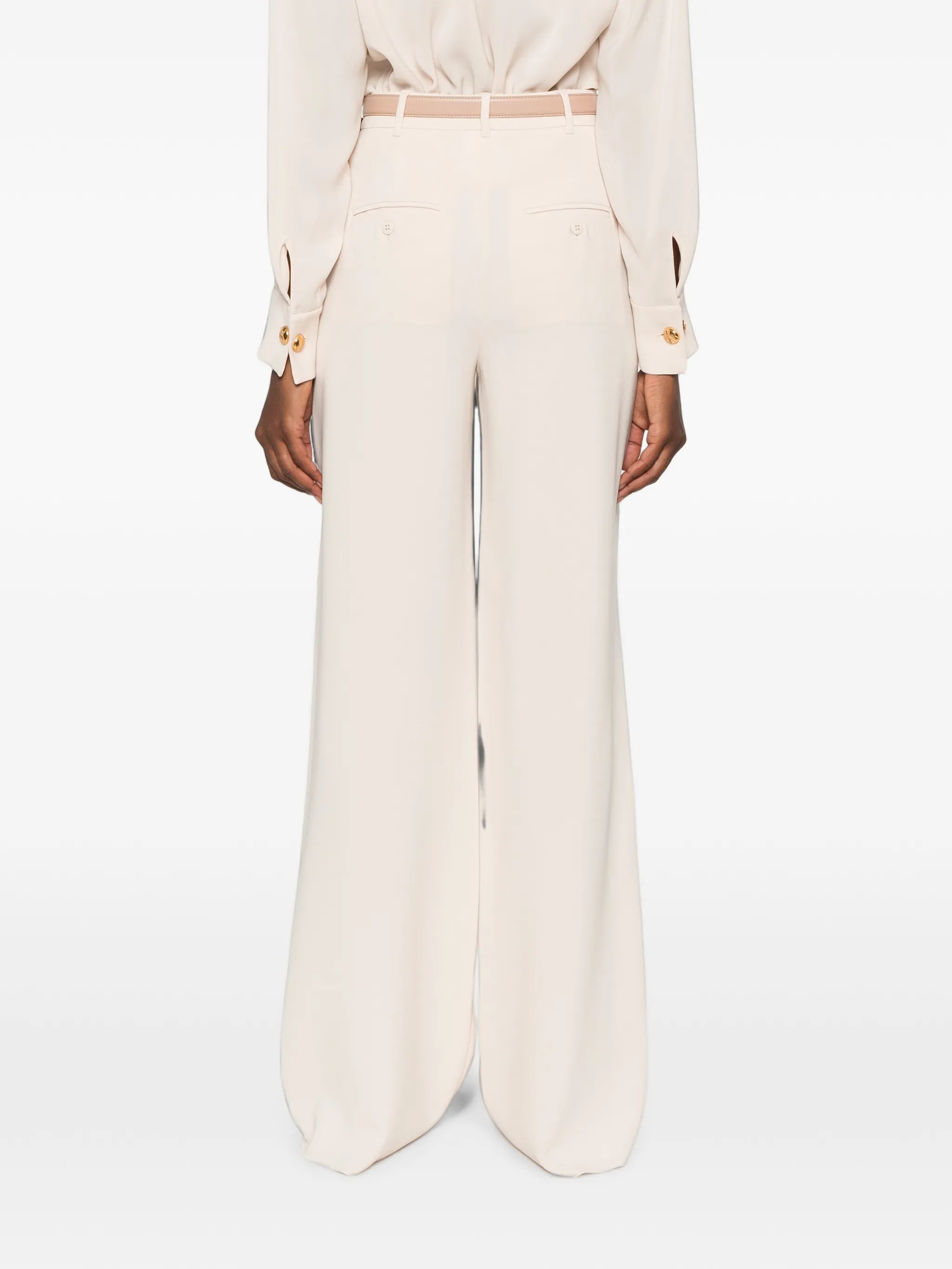 Max Mara Studio Max Mara Studio Belted Wide-leg Trousers, view 2