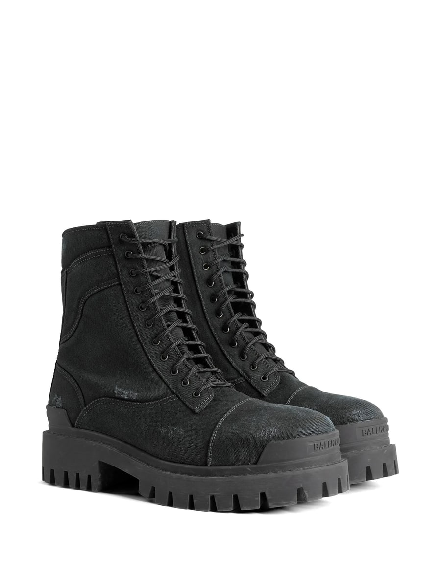 Balenciaga Balenciaga Lace-up Combat Boots, view 3