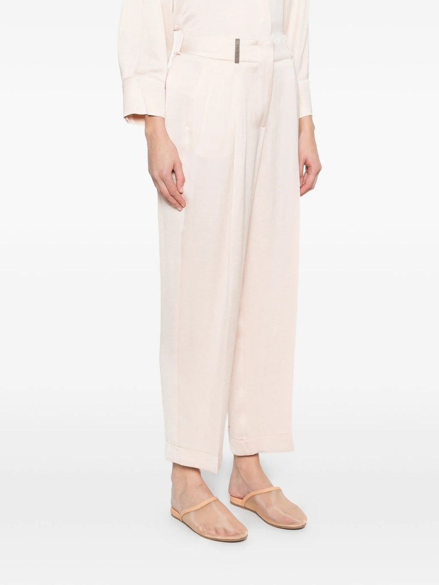 Peserico Peserico Pleated Flared Trousers, view 3