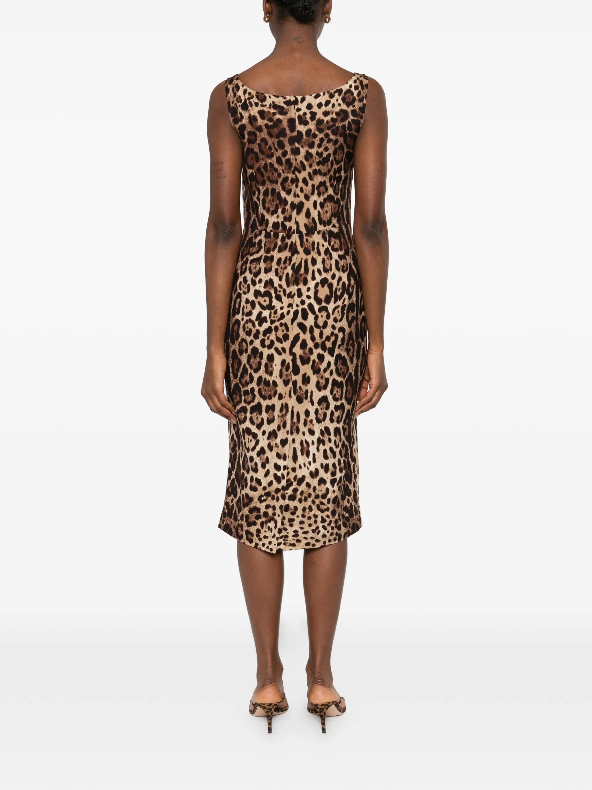 Dolce & Gabbana Dolce & Gabbana Leopard-print Midi Dress, view 2