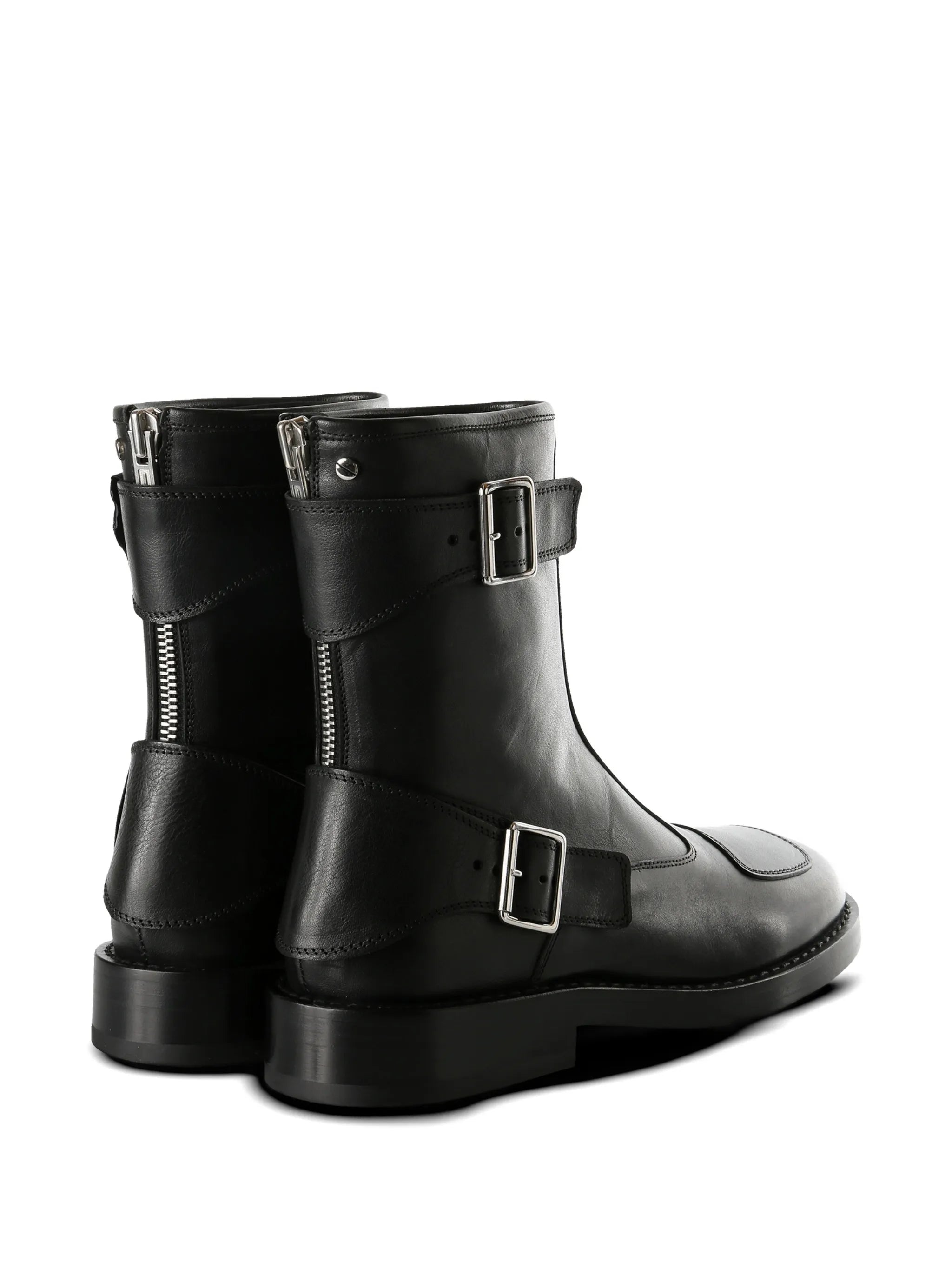 Ann Demeulemeester Ann Demeulemeester Buckle-strap Leather Boots, view 2