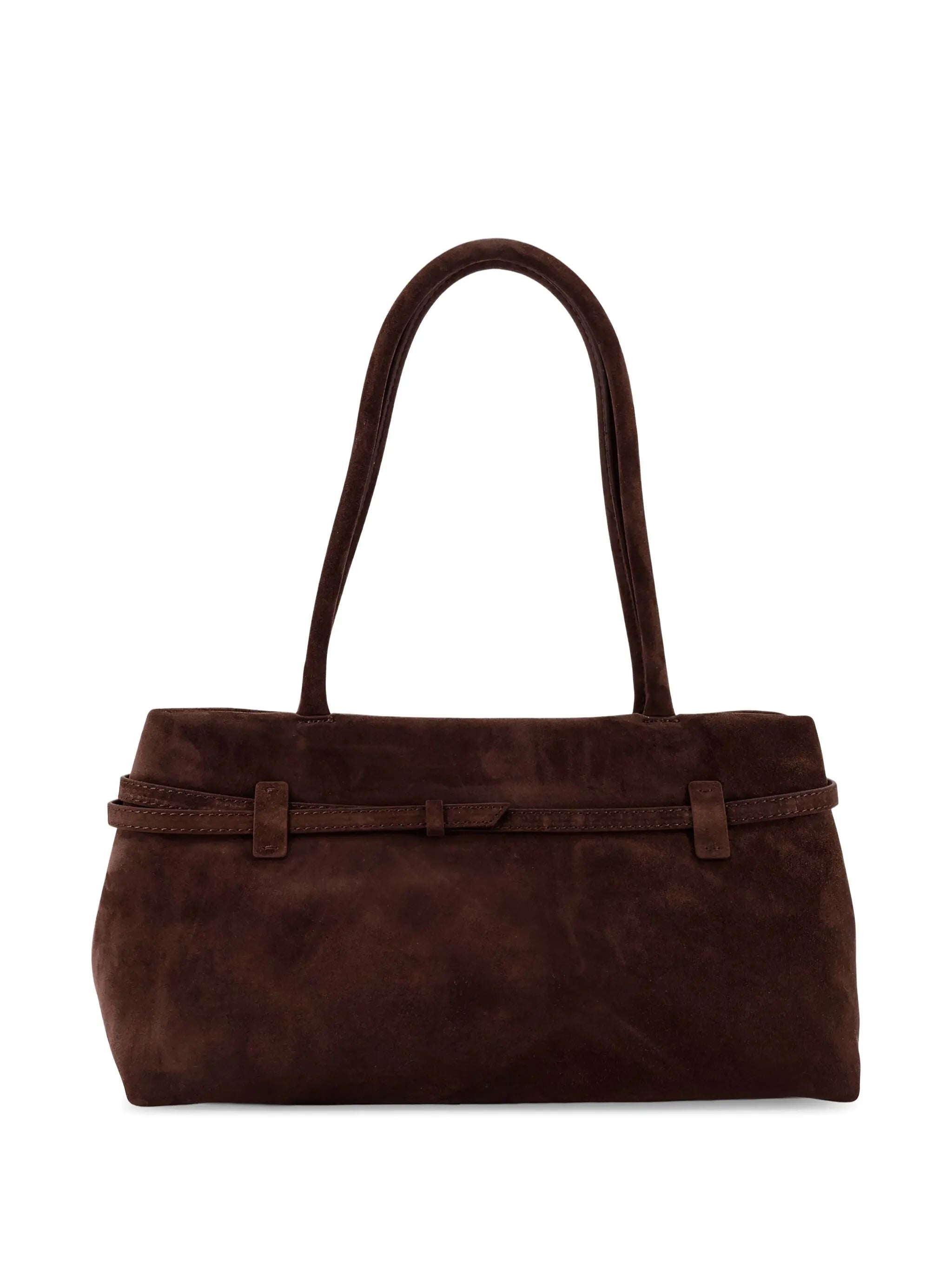 Manu Atelier Manu Atelier  Le Cambon East West Suede Bag, view 2
