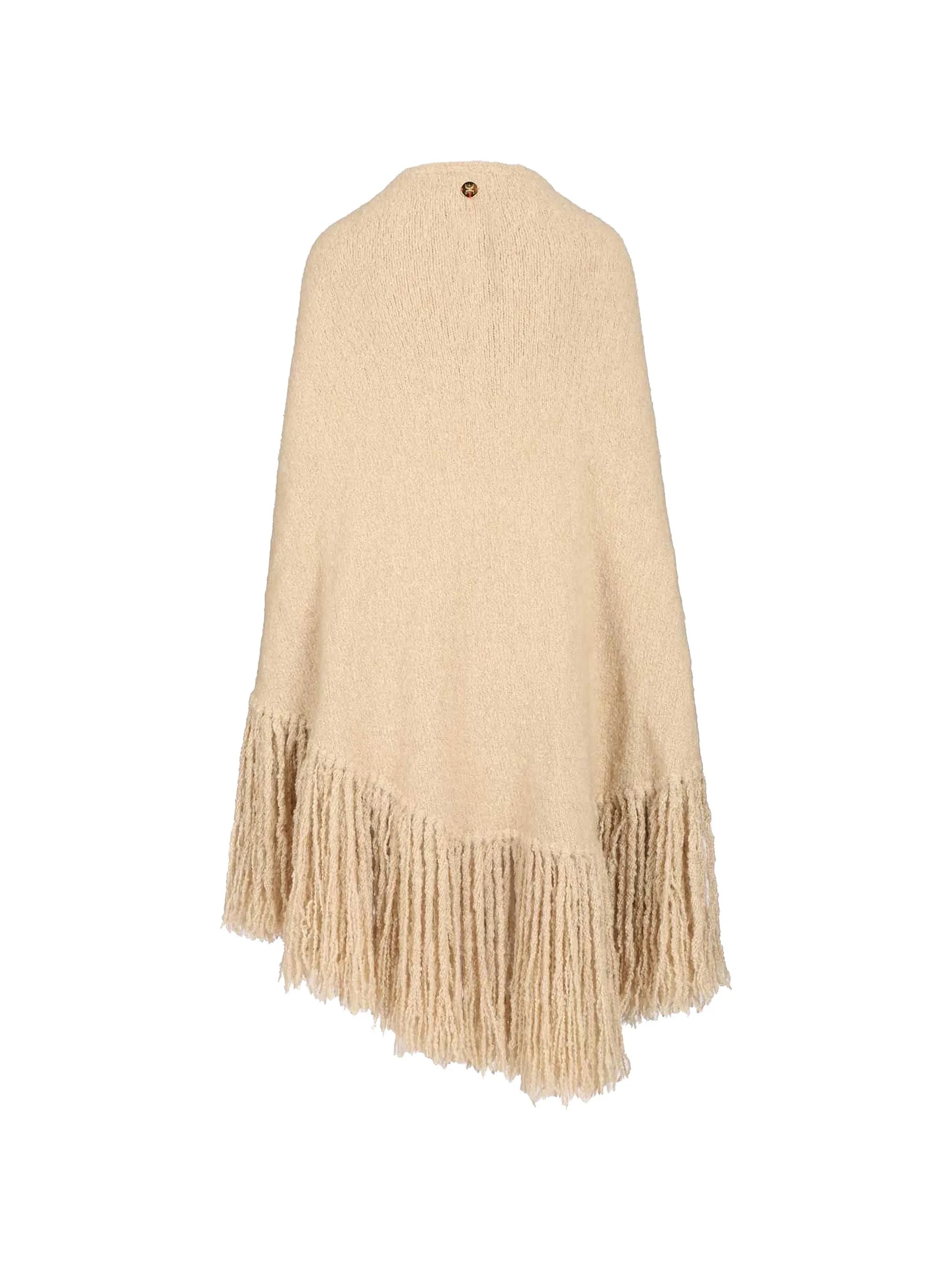 Chiara Is Chiara Is Manta Fringed-trim Shawl, view 2