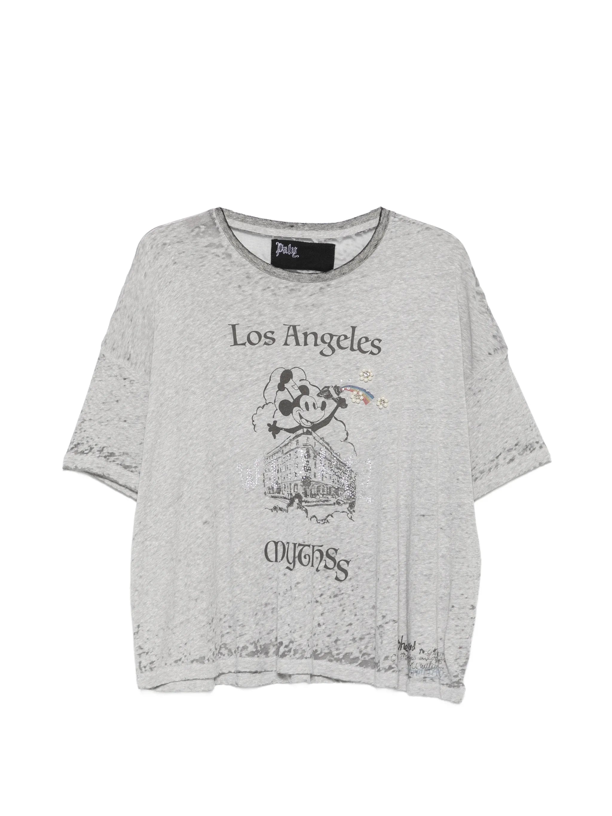 Paly Hollywood Paly Hollywood Mythss Graphic-print Embellished T-shirt