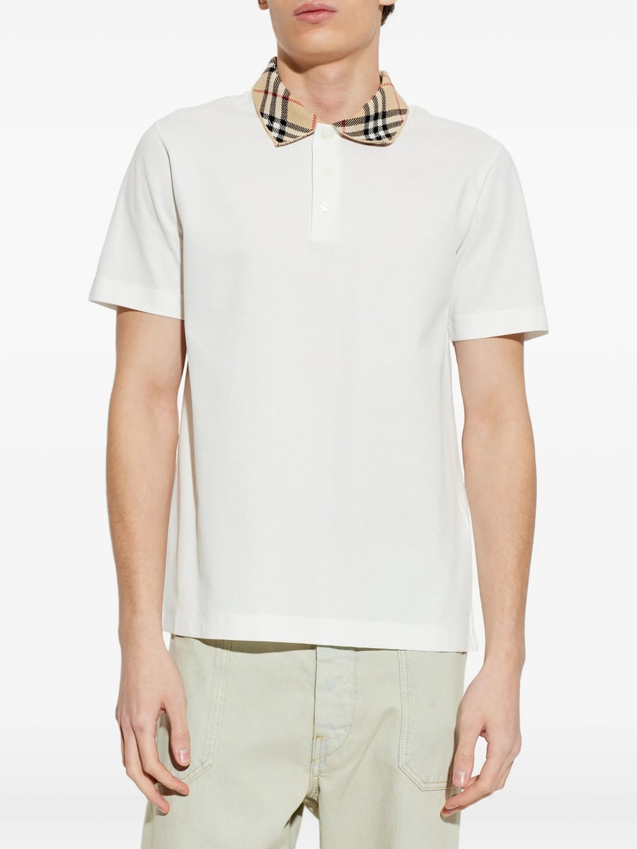 Burberry Burberry Check-collar Polo Shirt, view 3