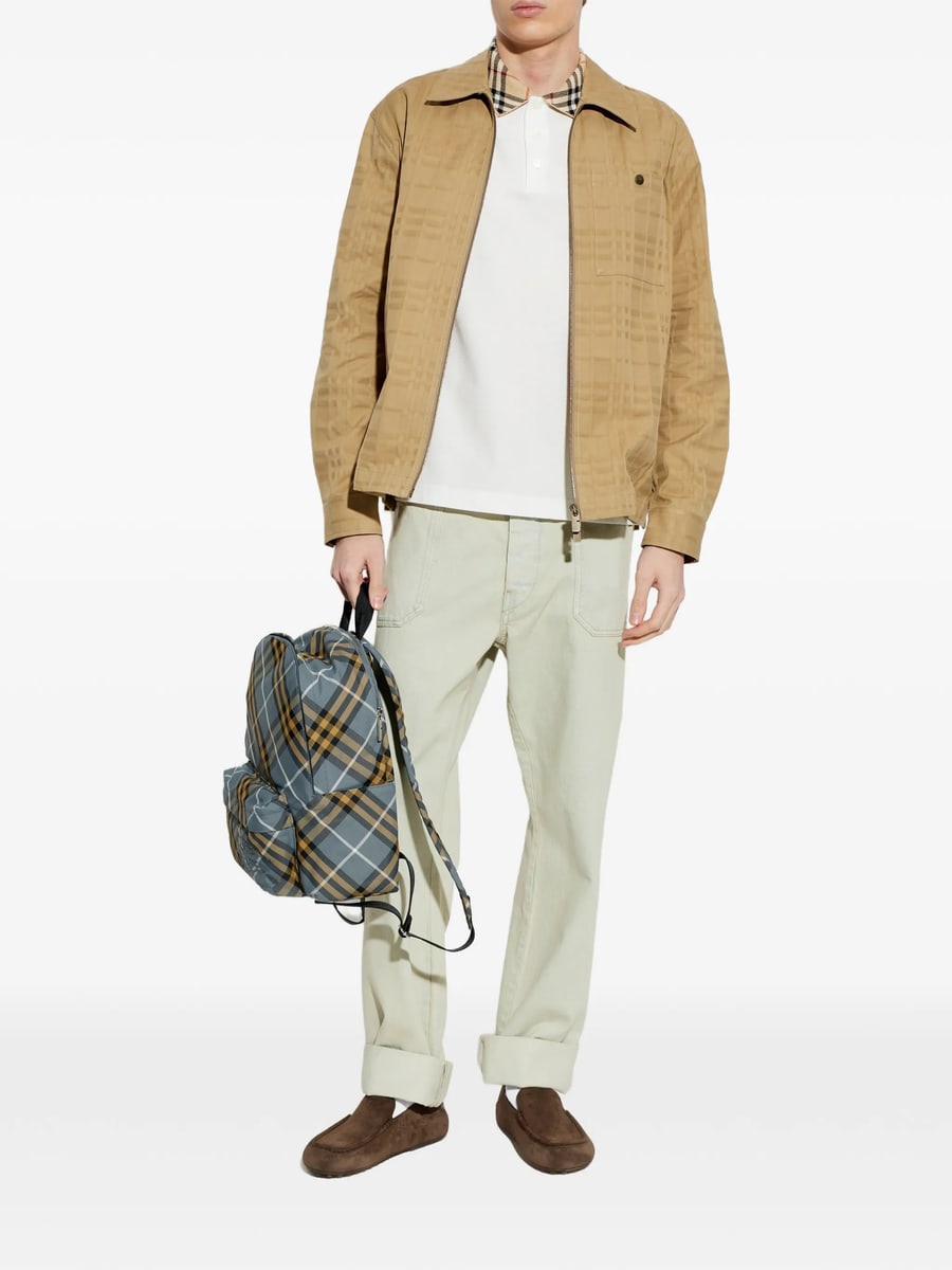 Burberry Burberry Check-collar Polo Shirt, view 4