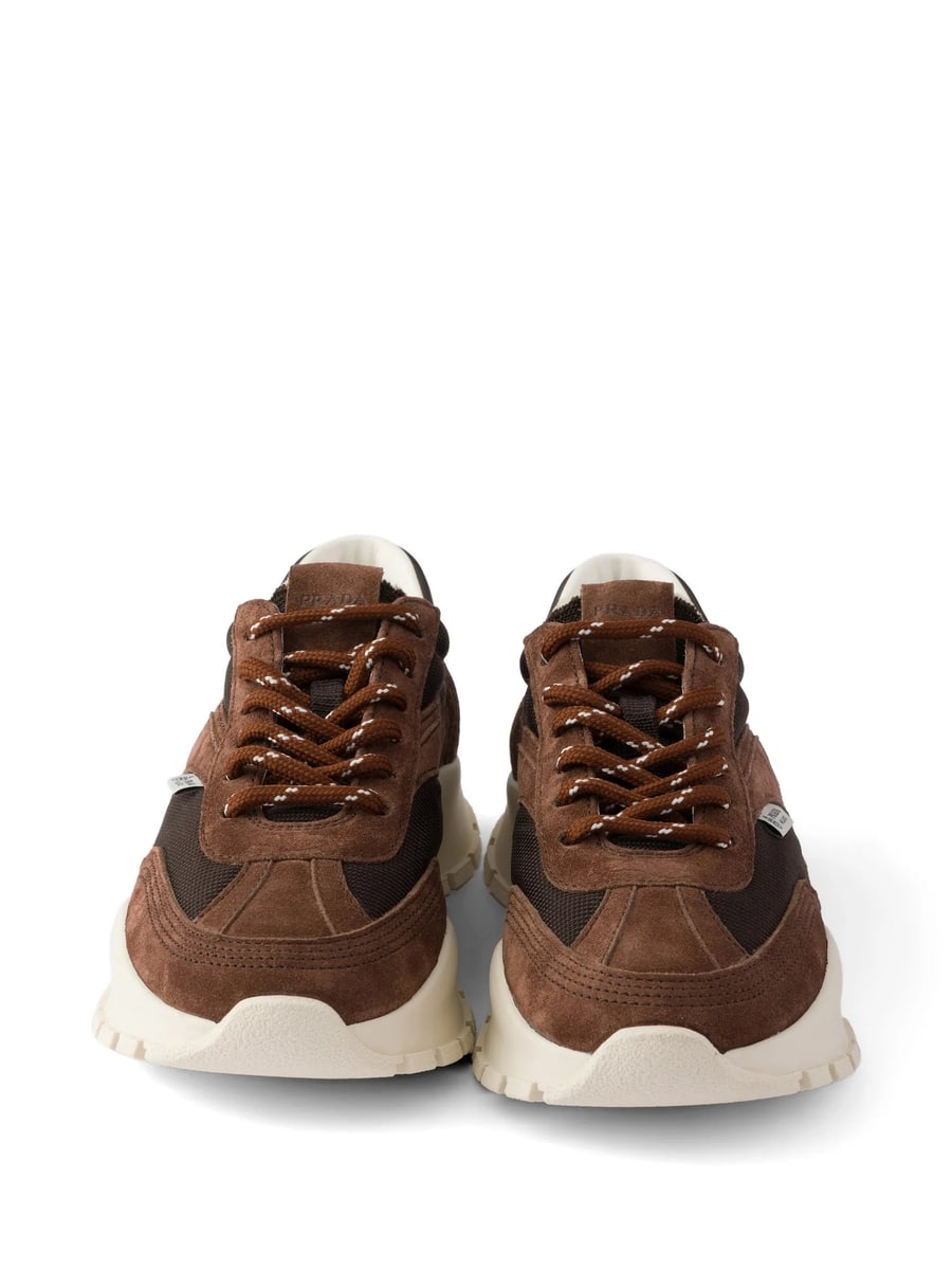 Prada Prada Mesh Suede Sneakers, view 2