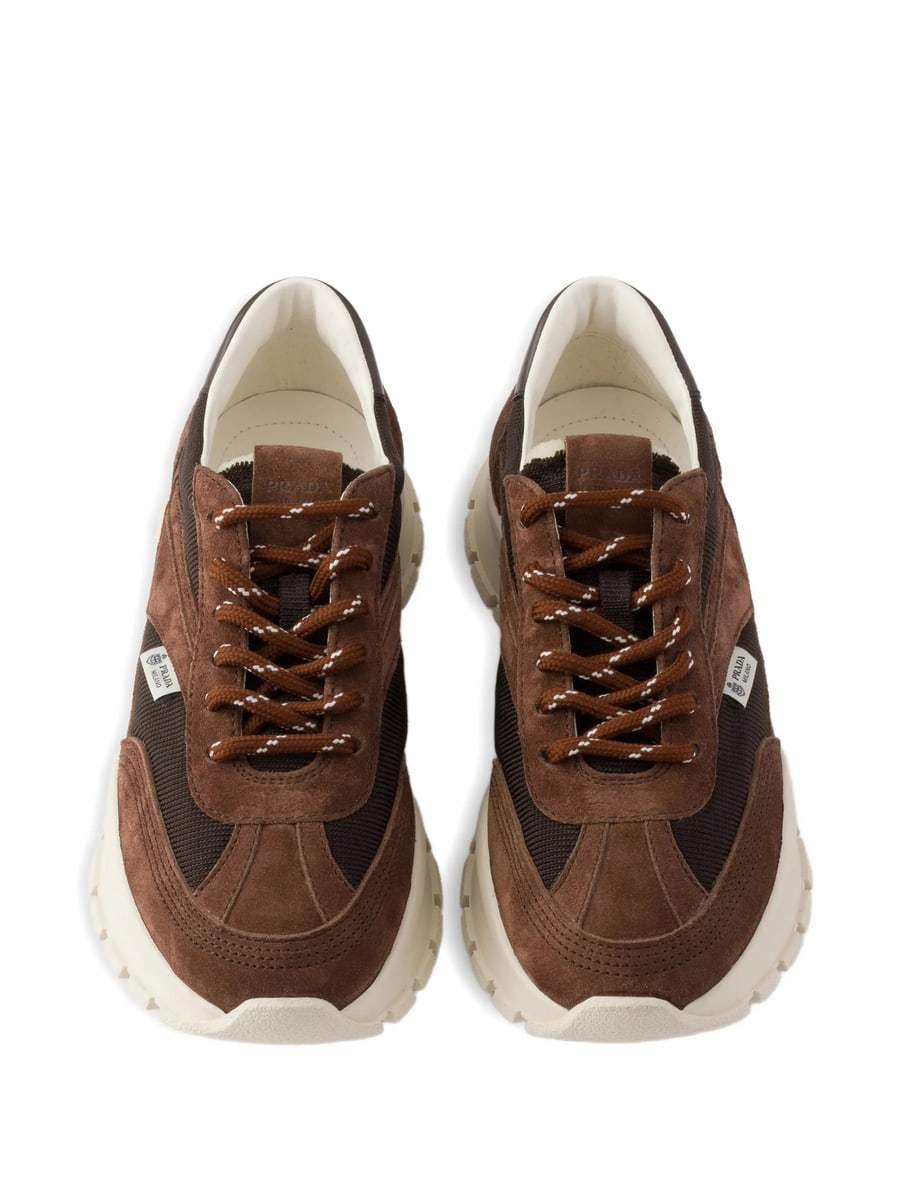 Prada Prada Mesh Suede Sneakers, view 4
