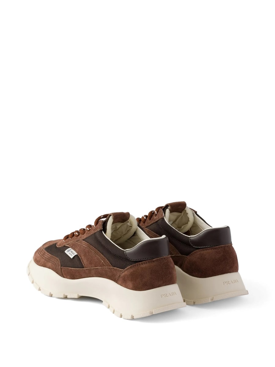 Prada Prada Mesh Suede Sneakers, view 5