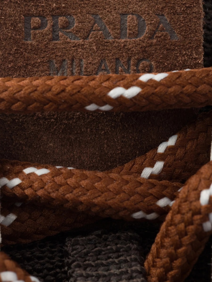 Prada Prada Mesh Suede Sneakers, view 6