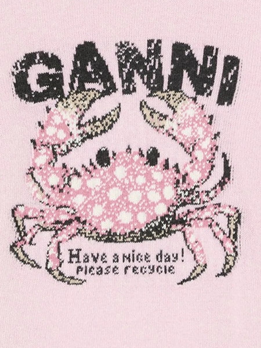 Ganni Ganni Crab-intarsia Sweater, view 2