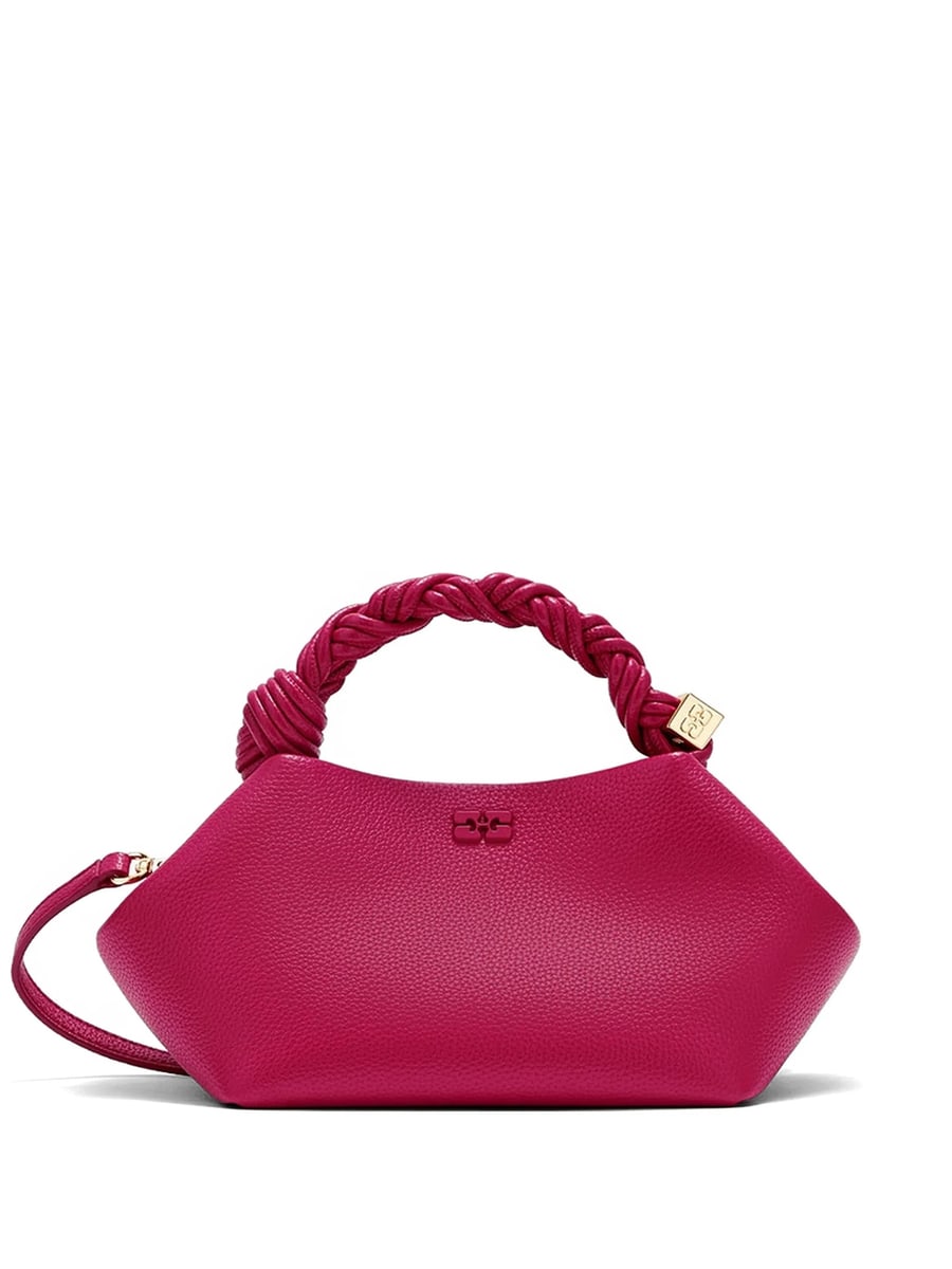Ganni Ganni Small Bou Bag In Grained Red