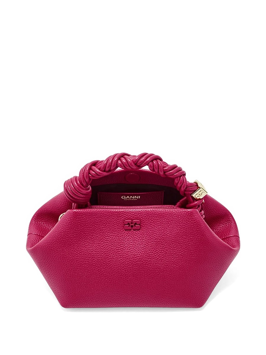 Ganni Ganni Small Bou Bag In Grained Red, view 2
