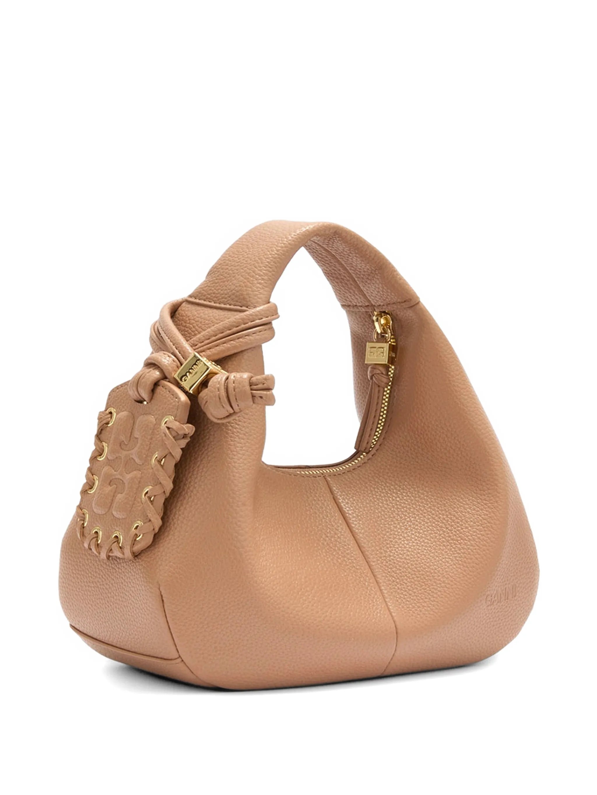 Ganni Ganni Mini Shoulder Bag In Brown, view 2