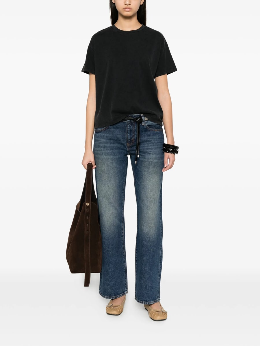 Majestic Filatures Majestic Filatures Logo-embroidered T-shirt, view 3