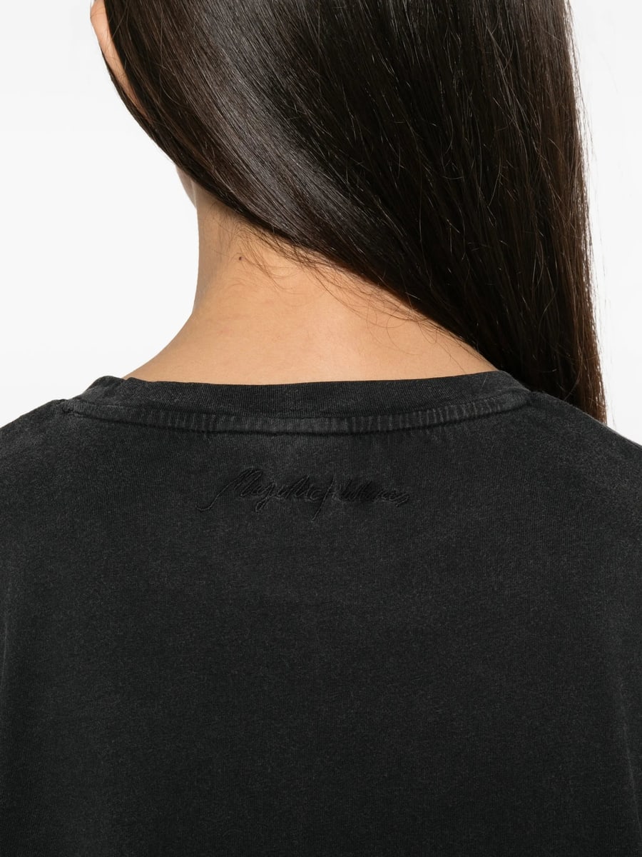 Majestic Filatures Majestic Filatures Logo-embroidered T-shirt, view 5