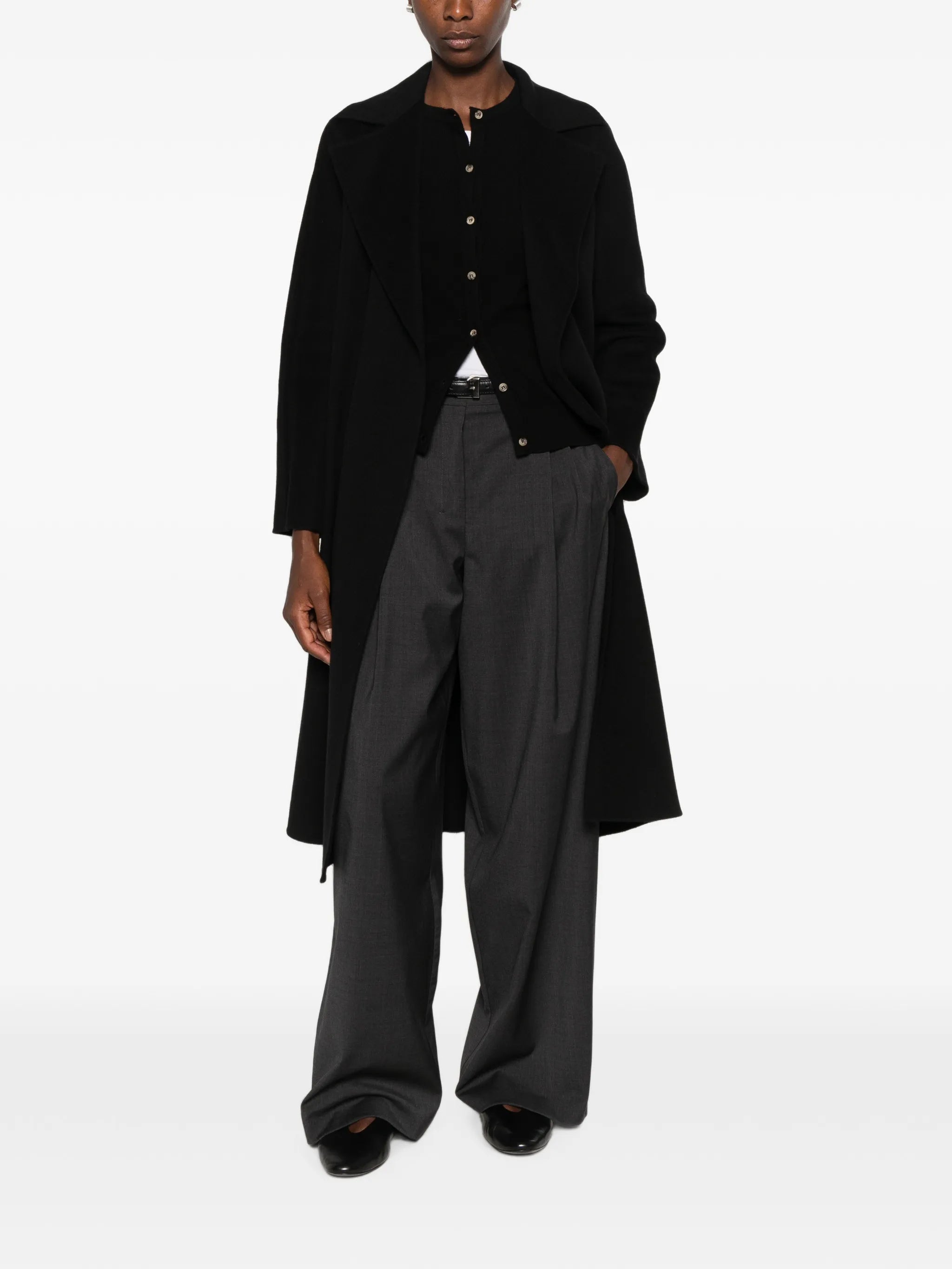 Max Mara Studio Max Mara Studio Belted Wide-lapel Coat, view 2