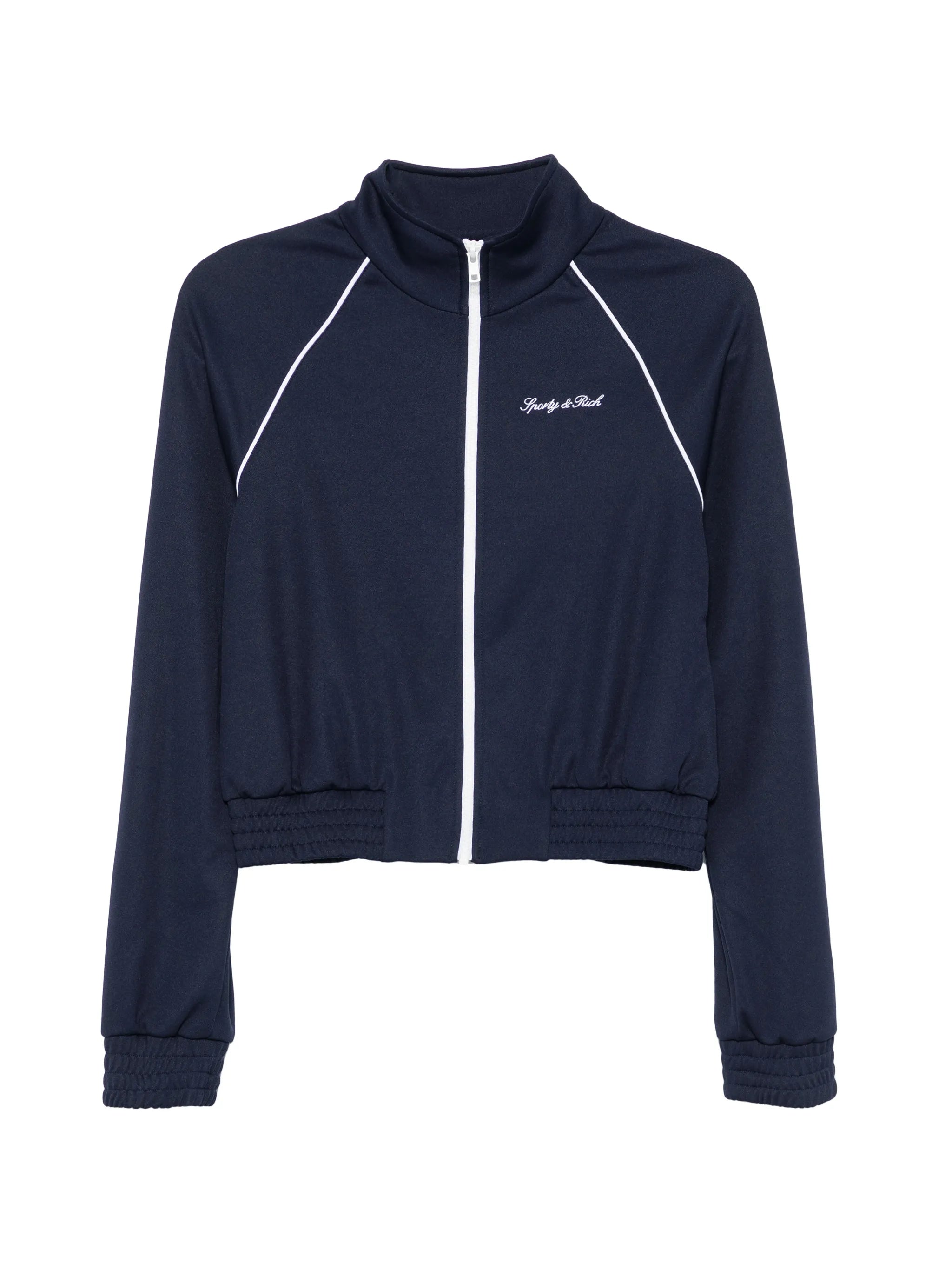 Sporty & Rich Sporty & Rich Logo-embroidered Piped Jacket