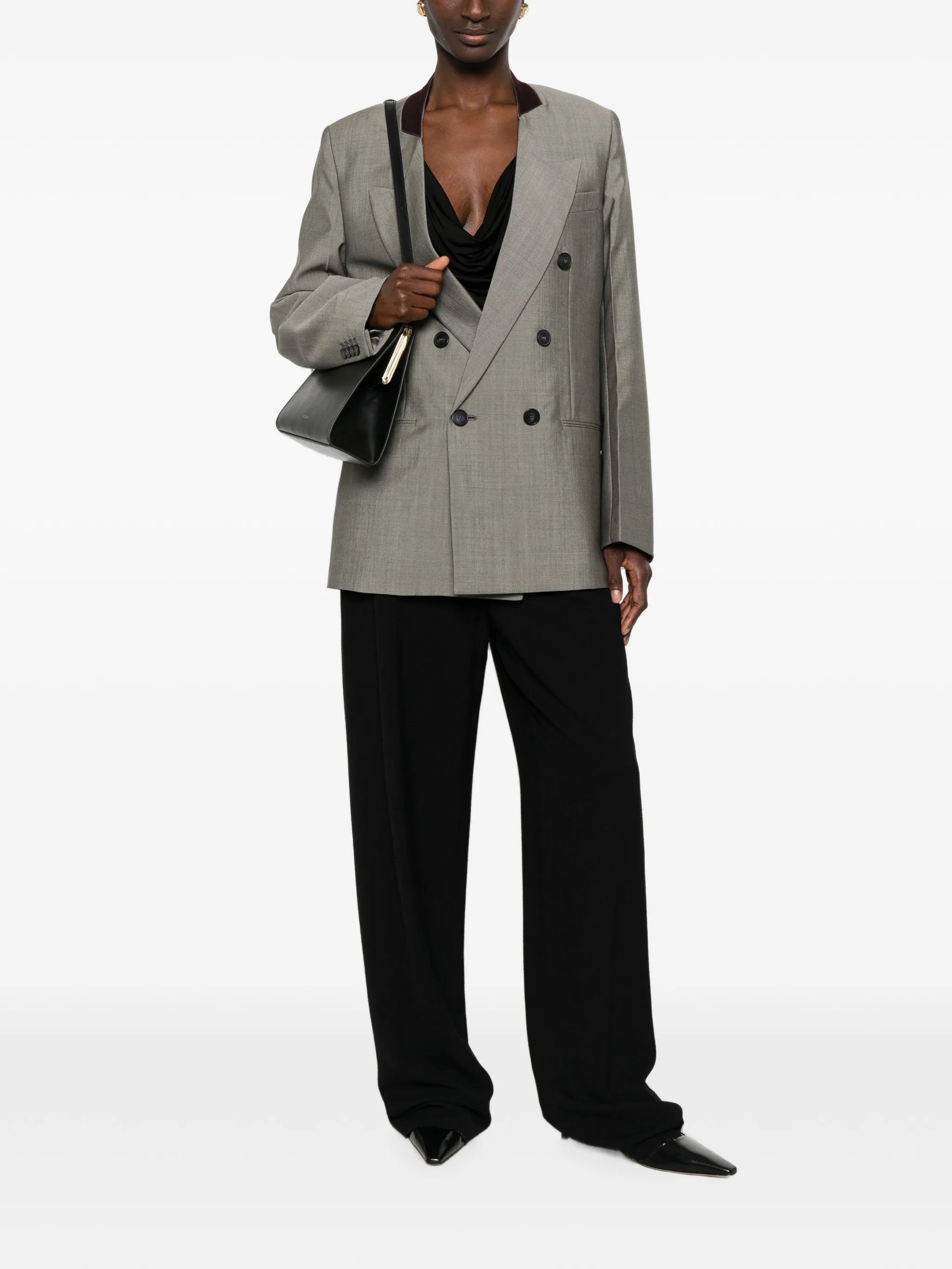 Victoria Beckham Victoria Beckham Beatrice Double-breasted Blazer, view 2