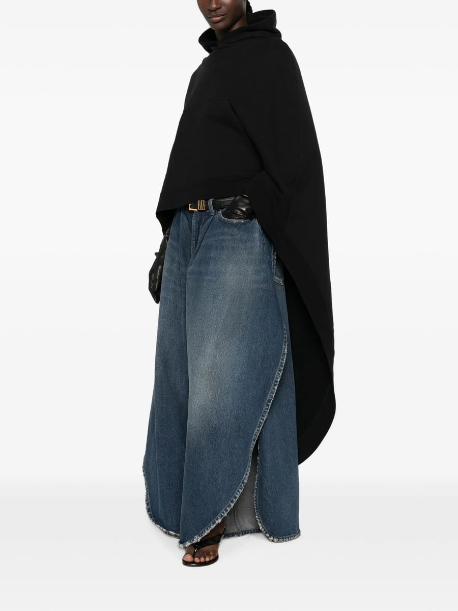 Balenciaga Balenciaga Oversized Asymmetric Hooded Cape, view 3