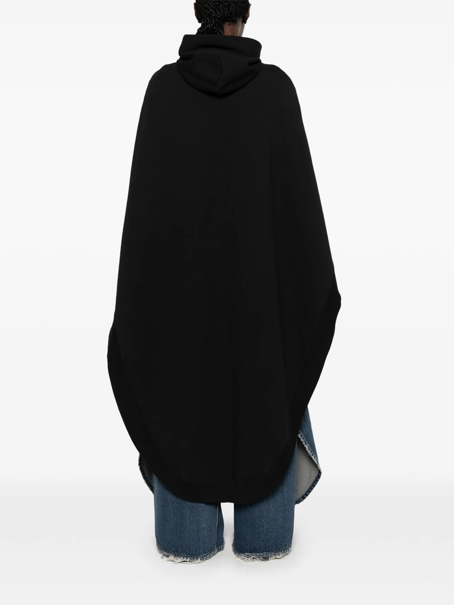 Balenciaga Balenciaga Oversized Asymmetric Hooded Cape, view 5