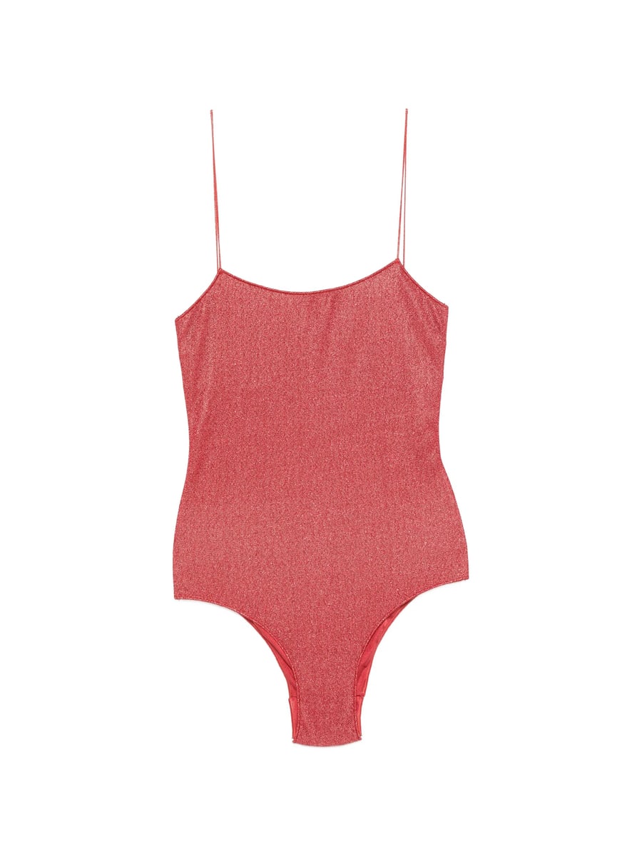 Oséree Oséree Glitter-effect Spaghetti-strap Swimsuit