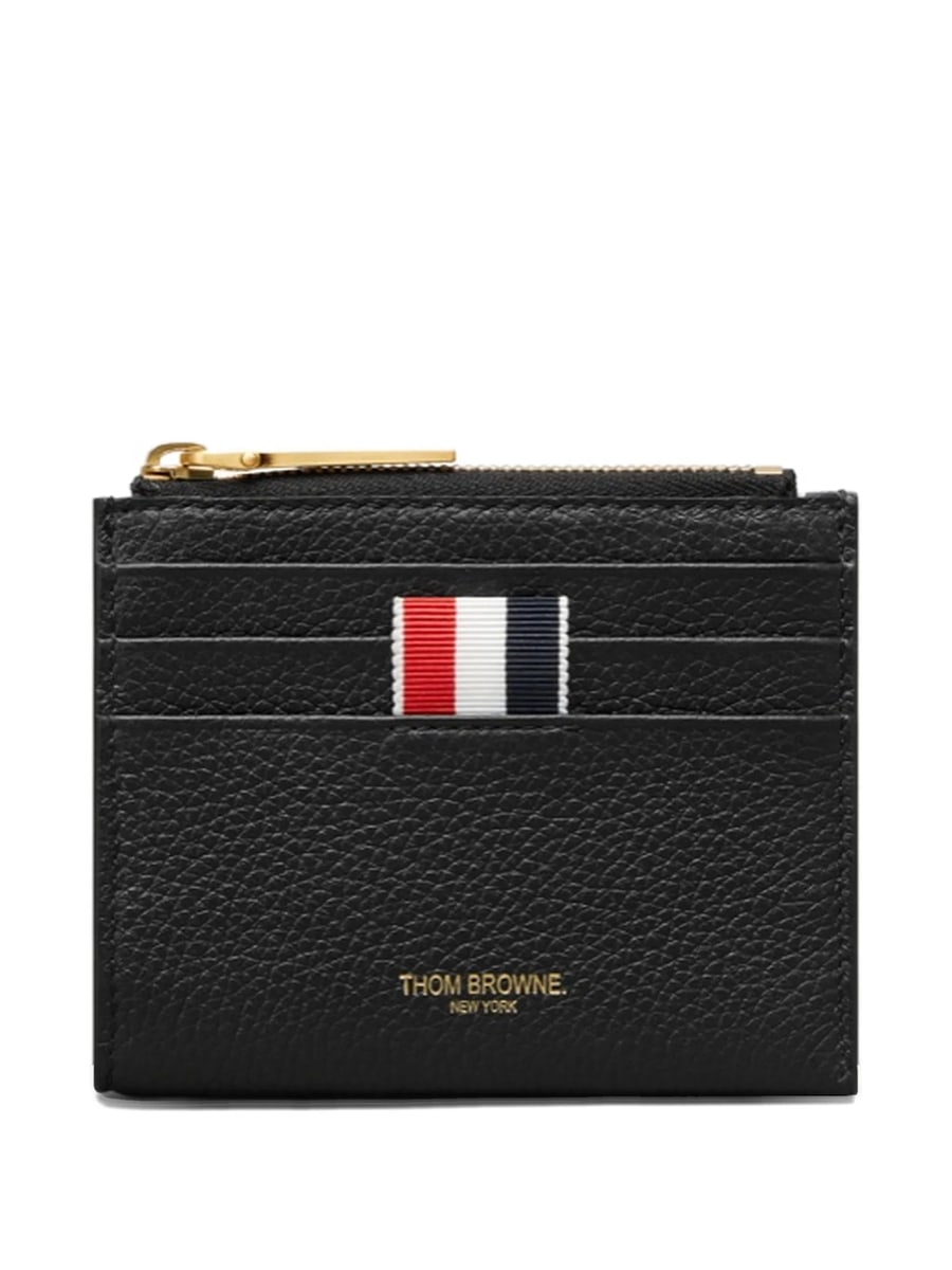 Thom Browne Thom Browne Pebble-grain Zip-top Cardholder