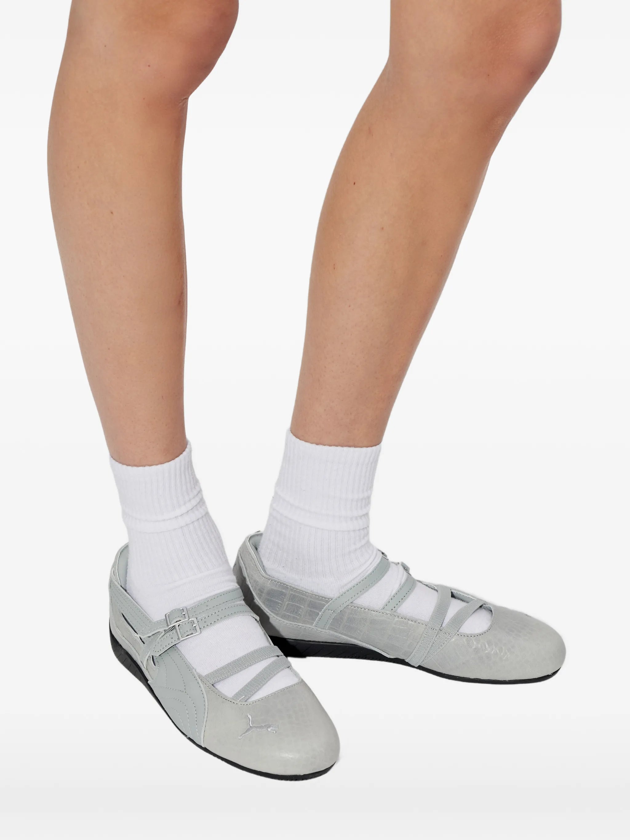 Puma Puma Crocodile-effect Buckle-fastening Sneakers, view 2