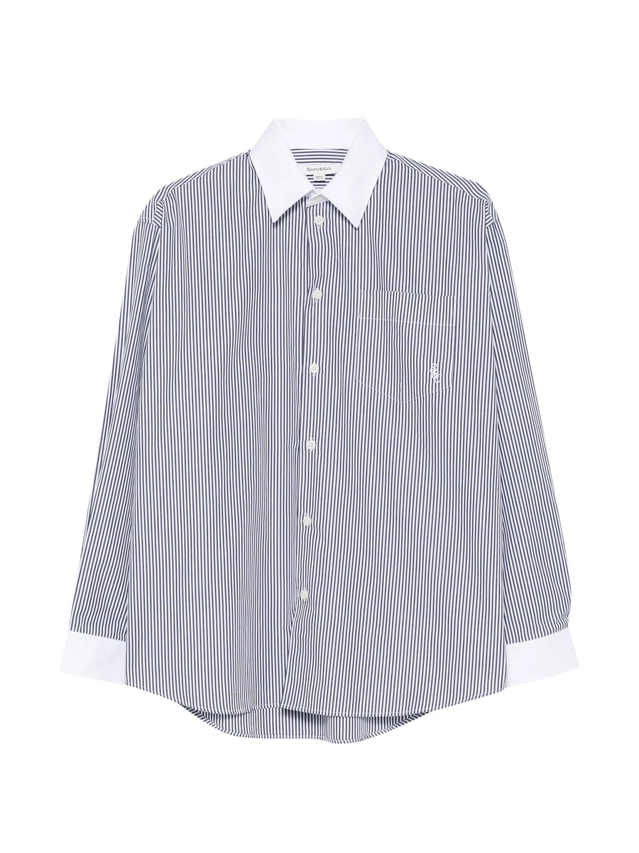 Sporty & Rich Sporty & Rich Striped Cotton Shirt
