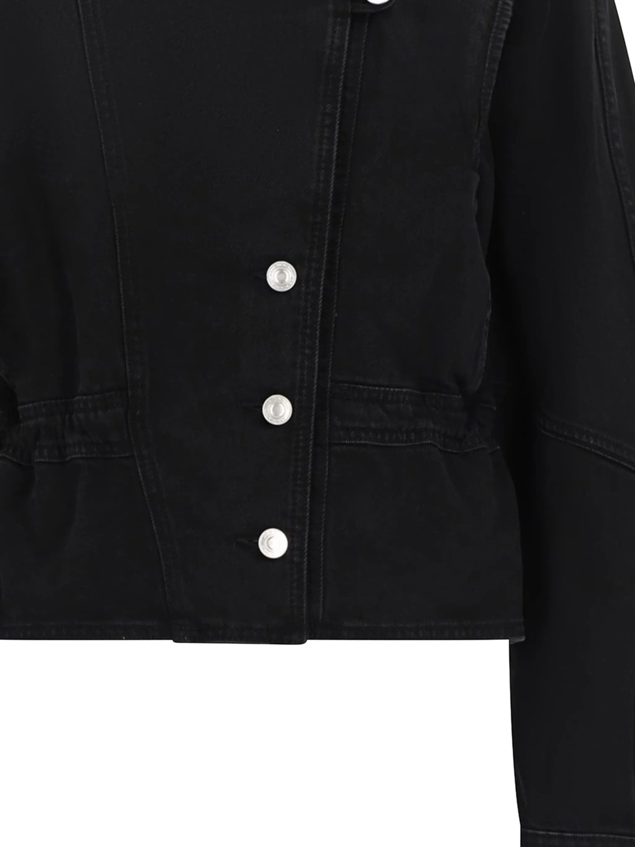 Marant Étoile Marant Étoile Asymmetric-fastening Denim Jacket, view 2