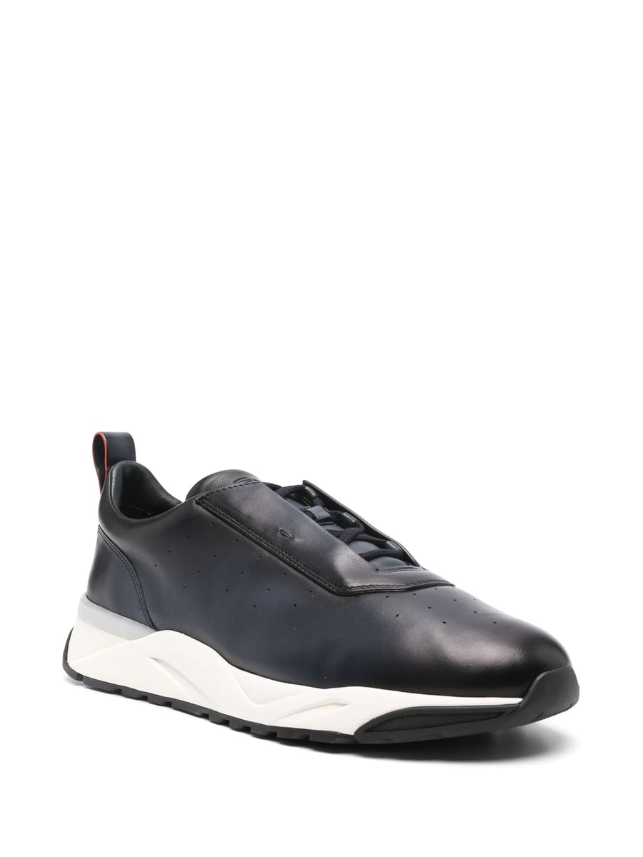 Santoni Santoni Leather Sneakers, view 2