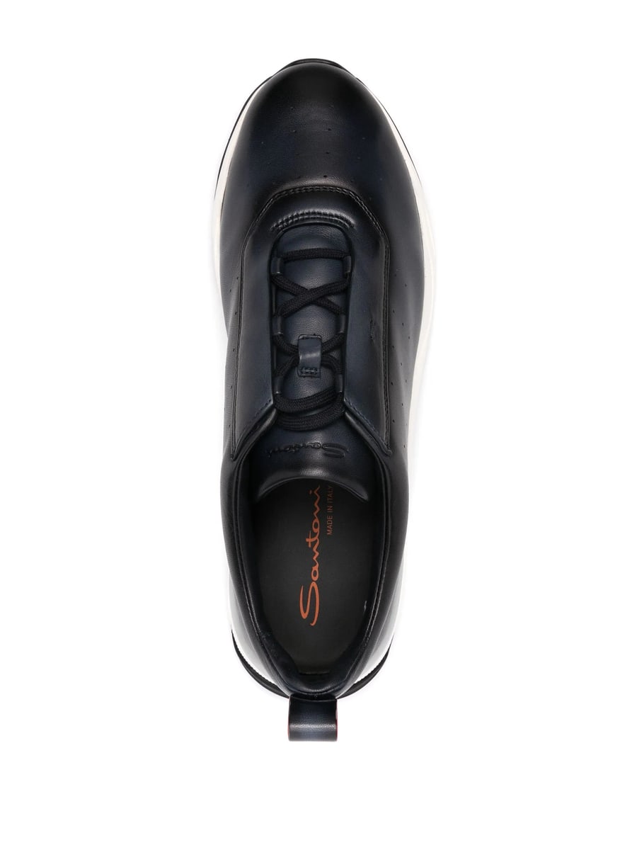 Santoni Santoni Leather Sneakers, view 3