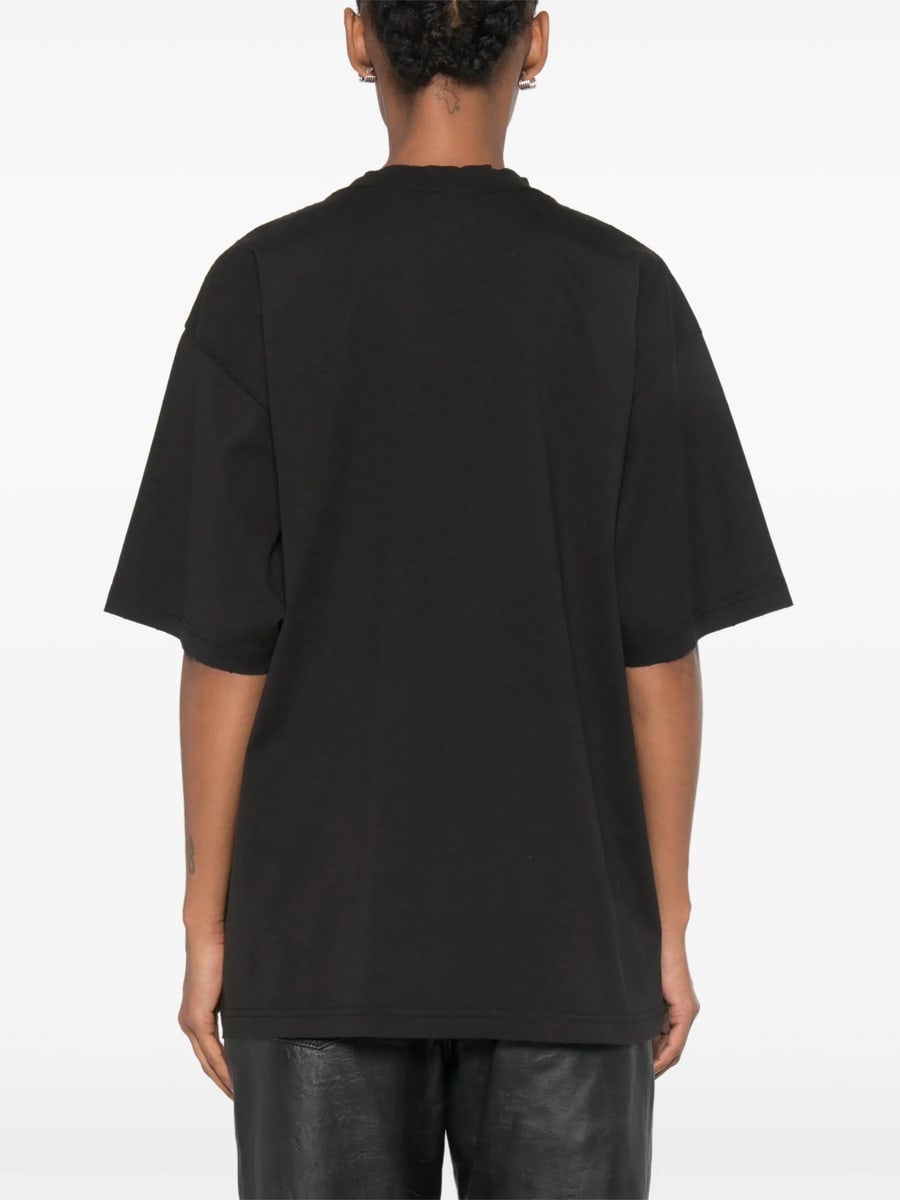 Balenciaga Balenciaga Graphic-print Distressed T-shirt, view 4