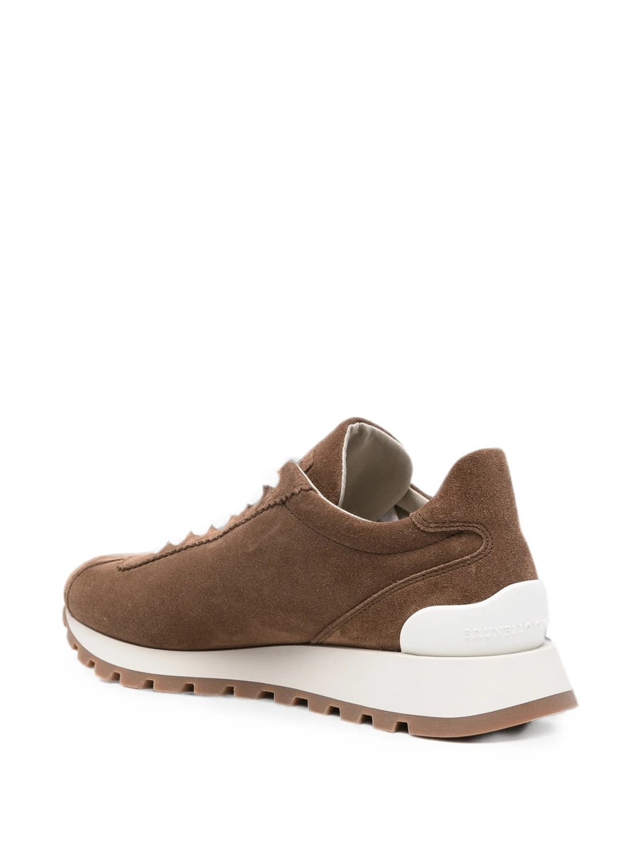 Brunello Cucinelli Brunello Cucinelli Monili-embellished Suede Sneakers, view 4