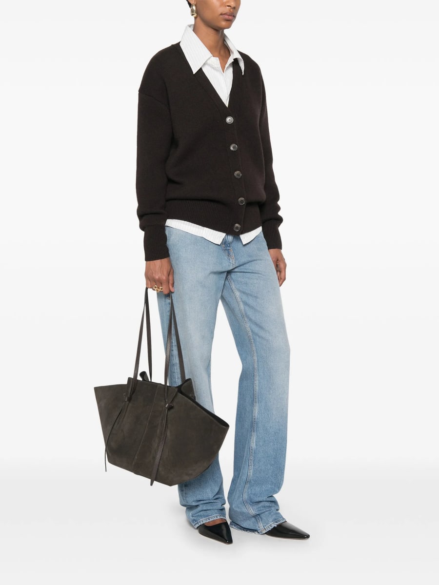 Yuzefi Yuzefi Large Mochi Suede Shoulder Bag, view 4