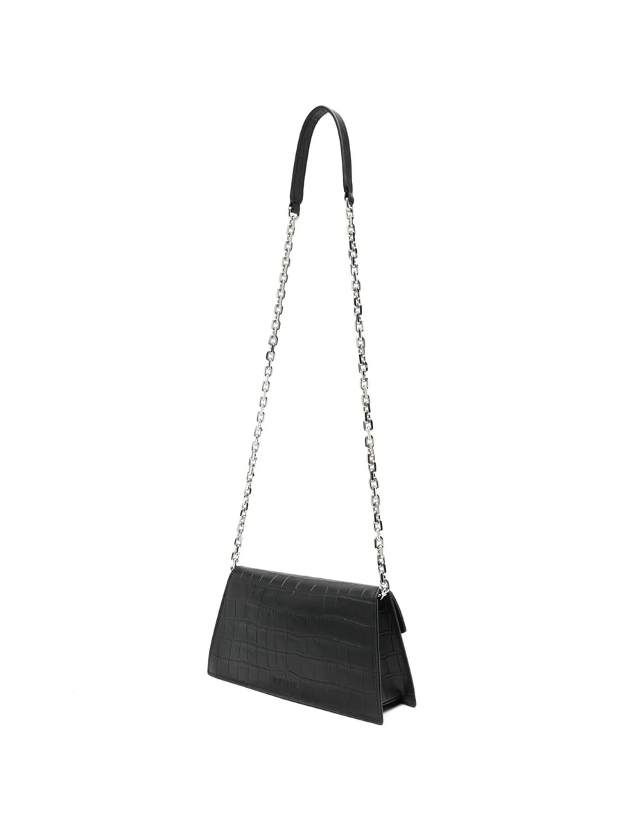 Alexander McQueen Alexander Mcqueen Skull Crocodile-effect Shoulder Bag, view 5